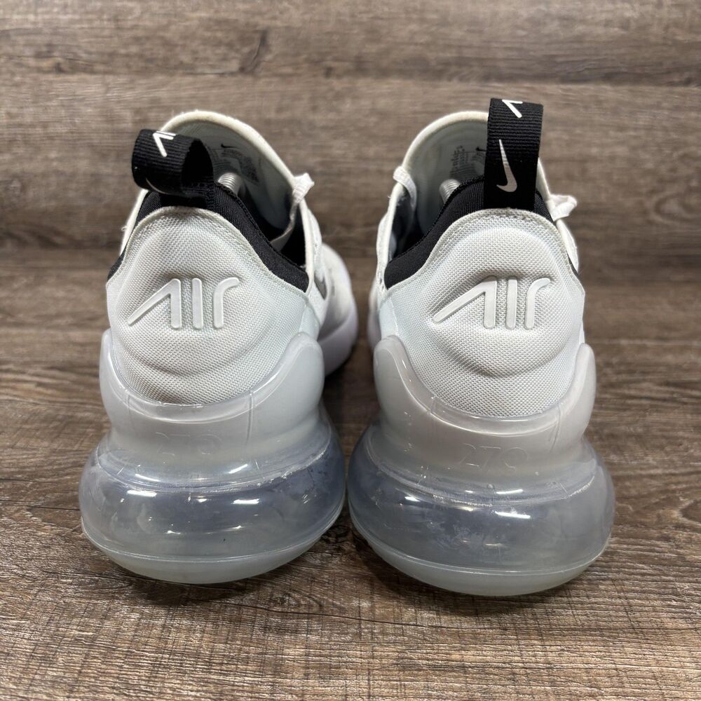 Nike Air Max 270 Shoes Men's 11.5 White Black Running Mesh Sneakers AH8050-100 - Picture 5 of 9
